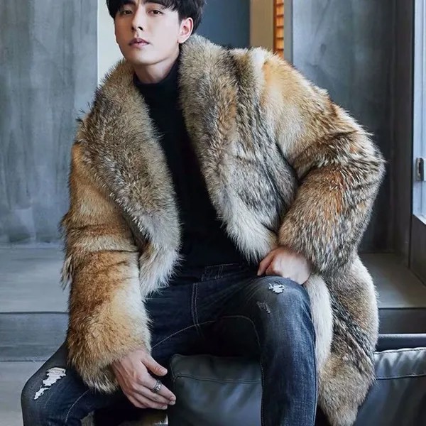 Высококачественная Прямая продажа мужских средних и длинных меховых пальто LN 2023, меховое пальто, норковая шуба для мужчин