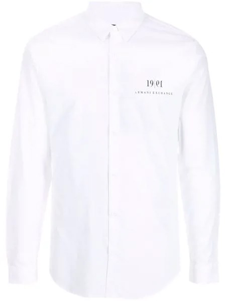 Armani Exchange рубашка с длинными рукавами и логотипом