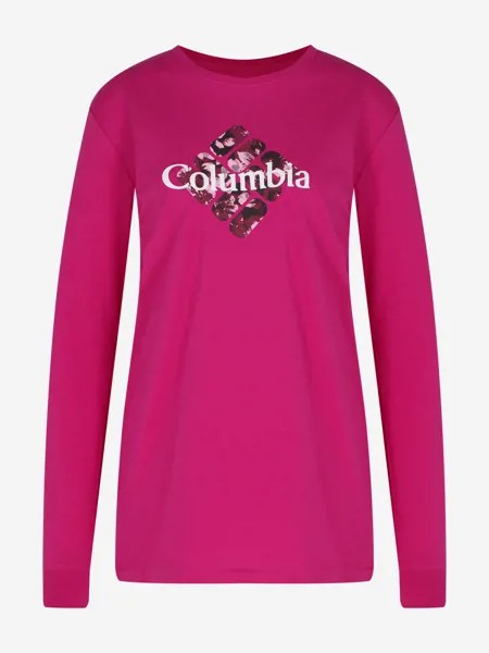 Лонгслив женский Columbia Culver City LS Graphic Tee, Розовый, размер 42