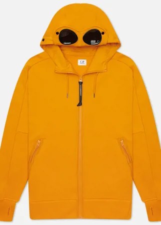 Мужская толстовка C.P. Company Diagonal Raised Fleece Goggle Hoodie, цвет оранжевый, размер S