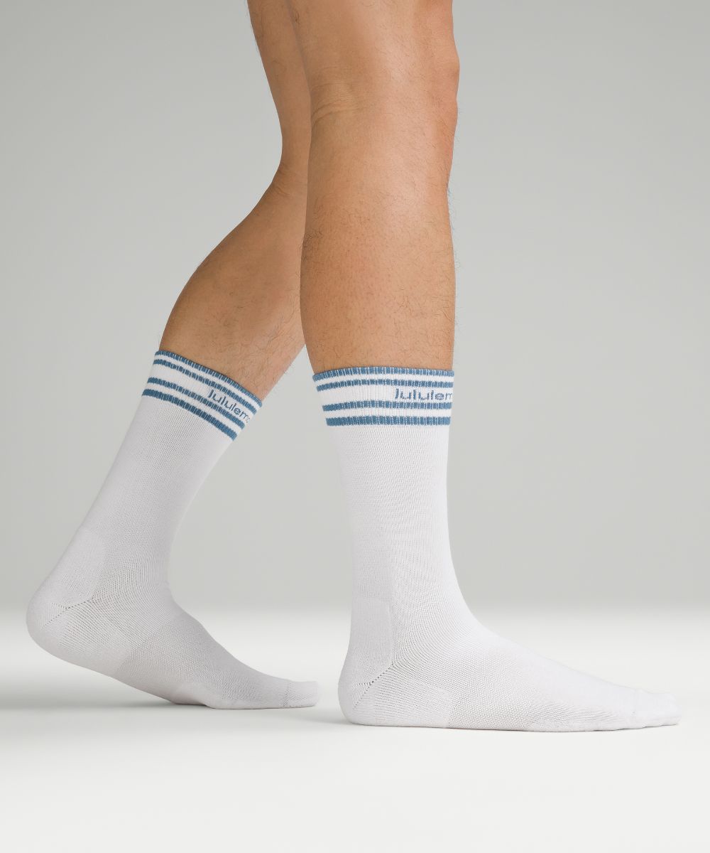 Мужские носки на каждый день Stride Comfort Crew Lululemon, белый