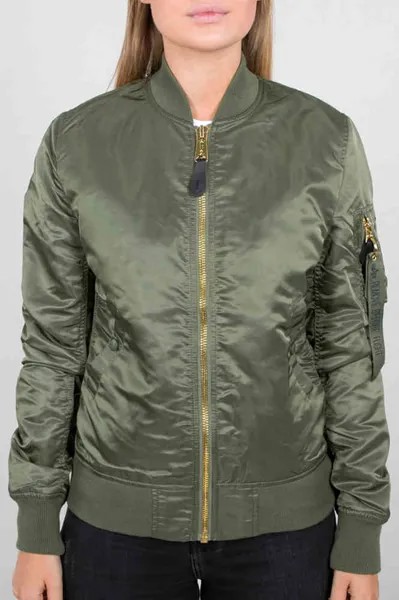 Женская куртка MA-1 VF LW Alpha Industries, оливковое