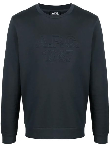 A.P.C. толстовка 1987 с логотипом