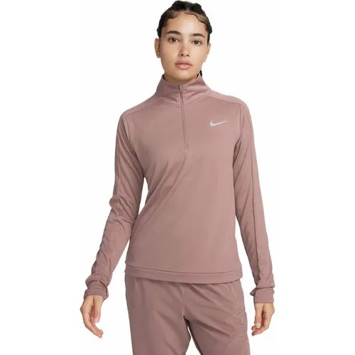 Лонгслив спортивный NIKE W NK DF PACER HZ, размер M, , розовый