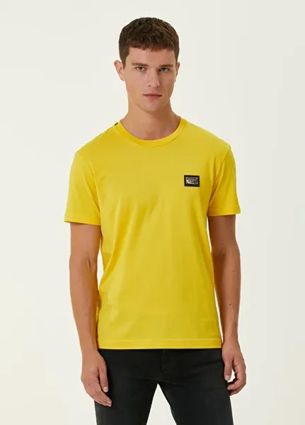 Желтая футболка с логотипом Dolce&Gabbana