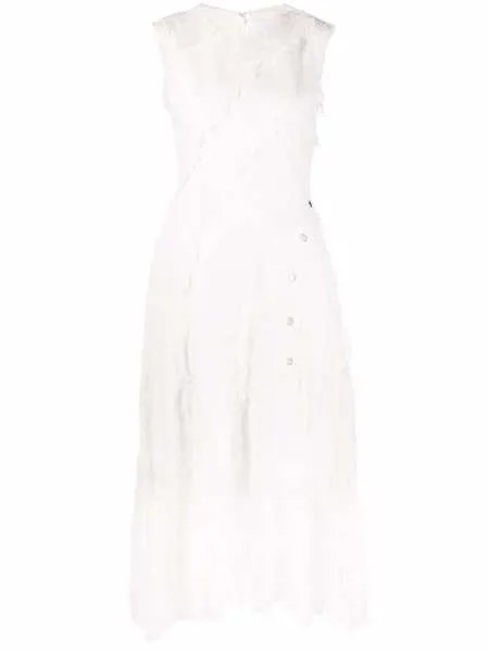 Jonathan Simkhai платье миди с бахромой
