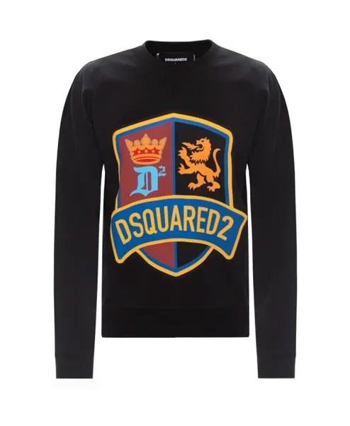 Толстовка с принтом логотипа Dsquared2, черный