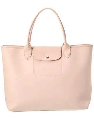 Длинная женская холщовая сумка Longchamp Le Pliage City, розовая