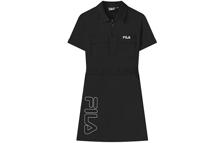 FILA Женские шорты-платье с рукавами, цвет Black