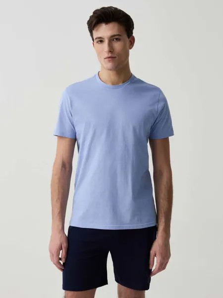 Короткая пижама из органического хлопка Ovs, цвет soft blue