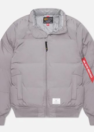 Мужской пуховик Alpha Industries MA-1 Quilted, цвет серый, размер M