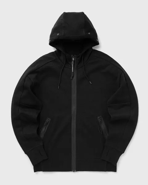 Толстовка C.P. Company Diagonal Raised Fleece Goggle Zipped Hooded Sweatshirt, черный
