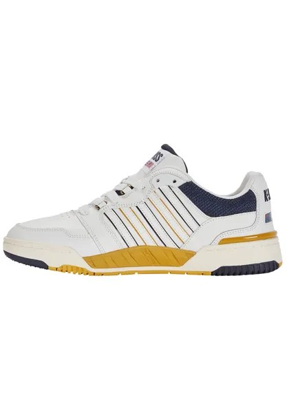 Низкие кроссовки Si-18 Rival K-SWISS, цвет brilliant white navy honey gold