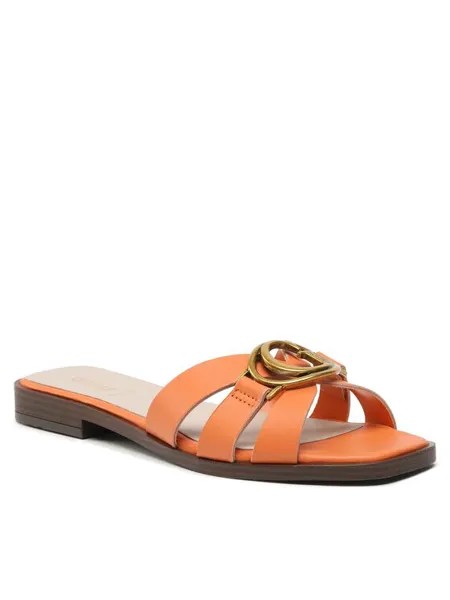 Шлепанцы Symo Made In Italy FL6SYM LEA19  Guess оранжевый 36 EU