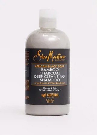 Шампунь с африканским черным мылом и бамбуковым углем Shea Moisture 384 мл-Бесцветный