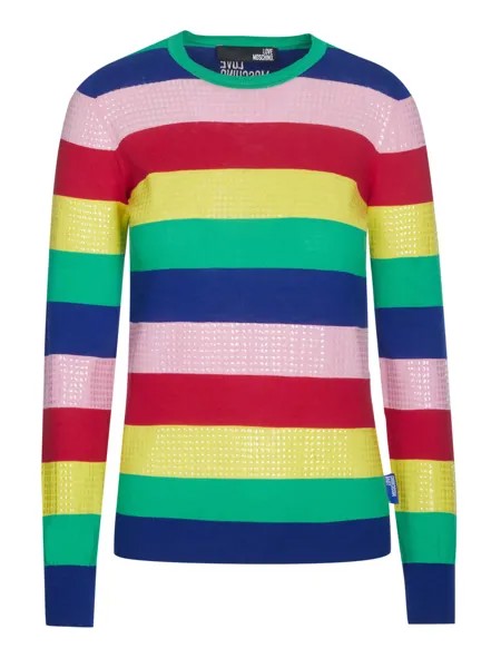 Пуловер Love Moschino, разноцветный