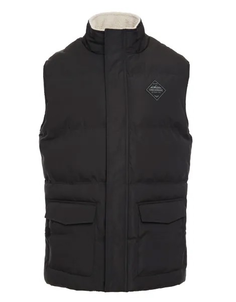 Утепленный жилет Threadbare Gilet Track, черный