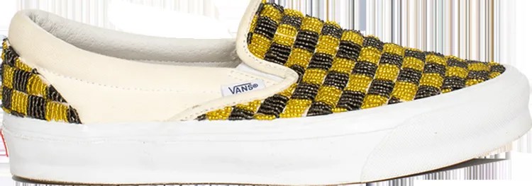 Кеды Vans One Block Down x Classic Slip-On LX Dog Days - Caution, желтый