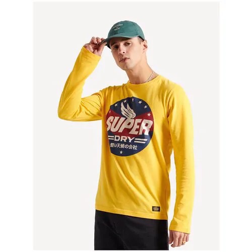 Лонгслив Superdry BOHO GRAPHIC LS TEE, Цвет Желтый, Размер M