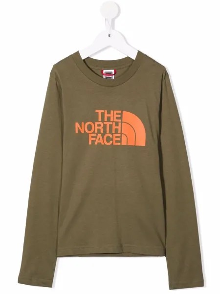 The North Face Kids топ с длинными рукавами и логотипом