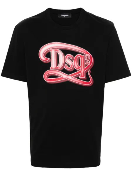 Dsquared2 футболка с логотипом, черный
