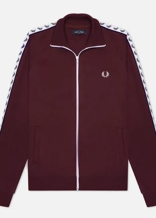 Мужская олимпийка Fred Perry Laurel Wreath Tape Track, цвет бордовый, размер XXXL