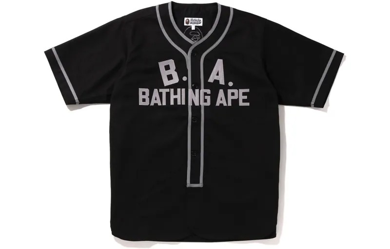 Бейсбольная рубашка BAPE 2022 A Bathing Ape, черный