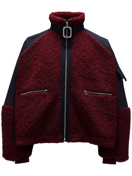 JW Anderson флисовая куртка с цветными блоками, красный