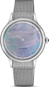 Японские наручные  женские часы Citizen EM0810-84N. Коллекция Elegance