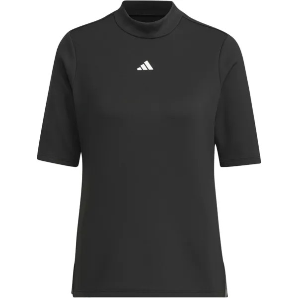 Рубашка поло унисекс черная Adidas, черный