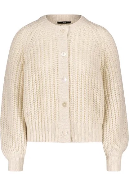 Кардиган Zero Strickjacke mit Knopfleiste, цвет Bright Cream Melange