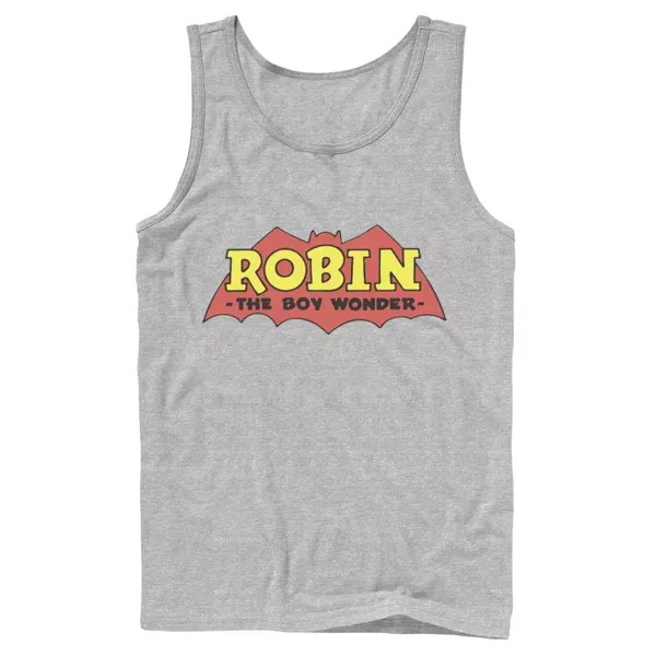 Мужская классическая майка с логотипом DC Comics Robin The Boy Wonder