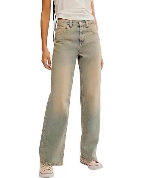 Джинсы Free People Tinsley Baggy High-Rise Skinny, цвет Candy Pop