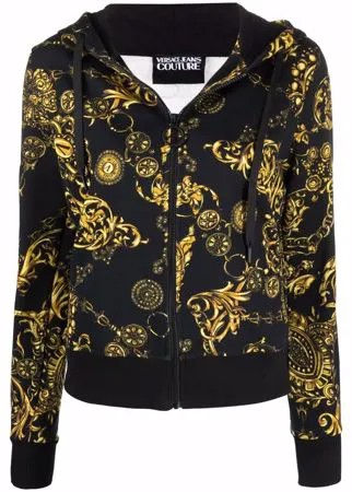 Versace Jeans Couture худи на молнии с принтом Baroque