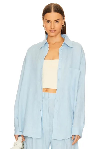 Рубашка AEXAE Linen Woven, цвет Light Blue