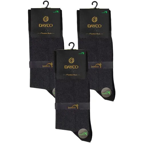 Носки DAYCO, 3 пары, размер 41-45, серый
