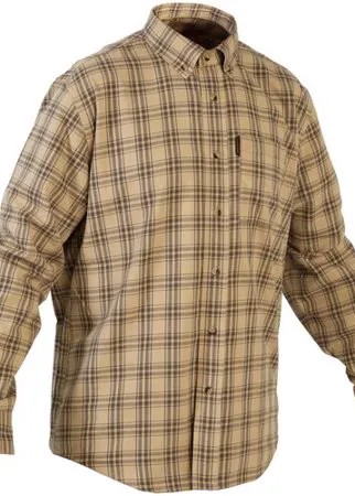 Рубашка муж. для охоты 100, размер: XL, цвет: Беж SOLOGNAC Х Декатлон
