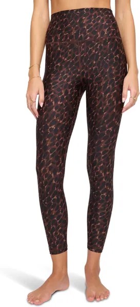 Брюки Ada Dream Tech Eco Jersey High-Waisted 7 Spiritual Gangster, цвет Chocolate Animal Print