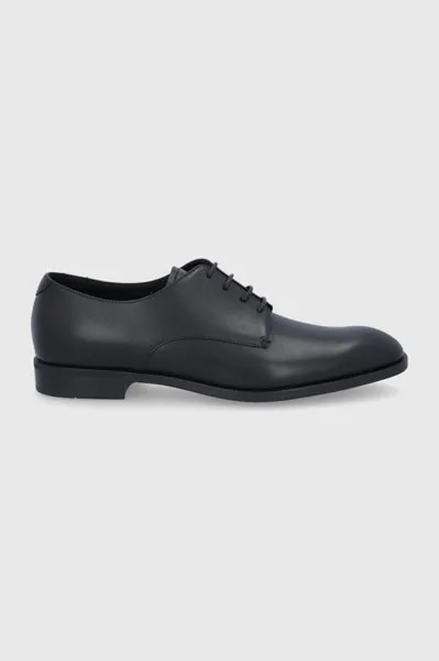 Кожаные ботинки Emporio Armani, черный