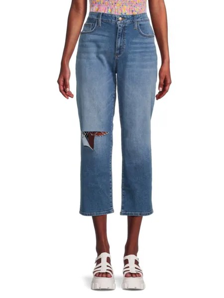 Укороченные джинсы-бойфренды с высокой посадкой Joe'S Jeans, цвет Denim Blue