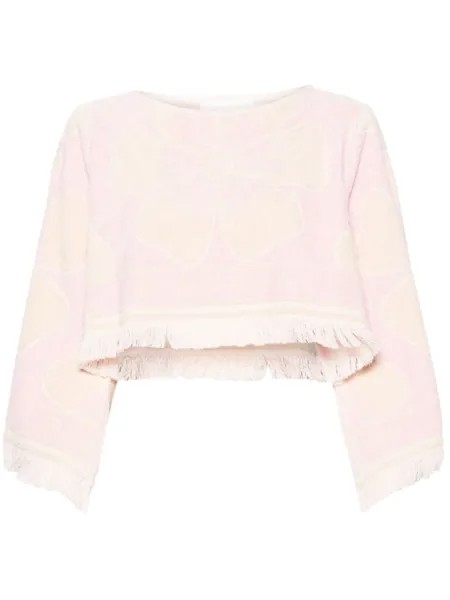 ZIMMERMANN укороченный топ Pop toweling, розовый