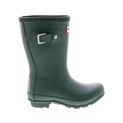 Hunter Little Kids Original Boot KFT5000RMA-HGR Зеленые резиновые сапоги для мальчиков и девочек