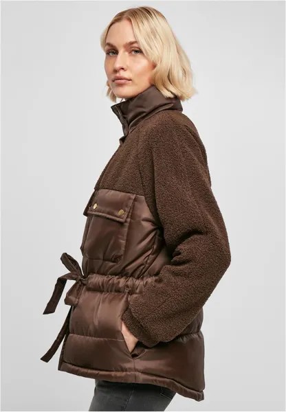 Пуховик Urban Classics Puffer Jacken, коричневый