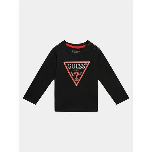 Лонгслив GUESS, размер 3/6M [METY], черный