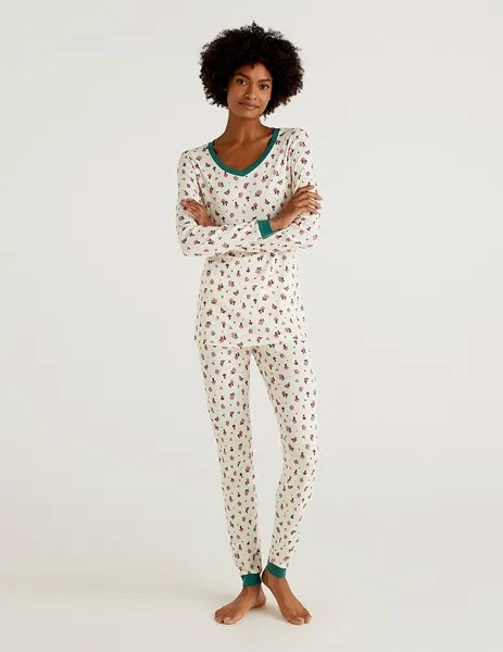 Пижама женская United Colors of Benetton 21A_3NFY3P2DQ разноцветная S