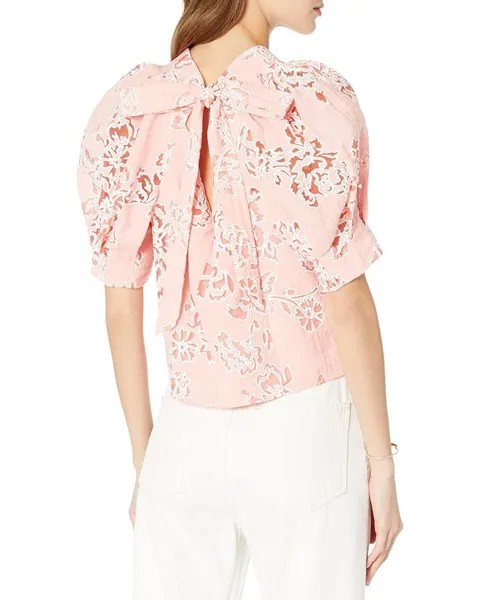 Блуза Ted Baker Meliiha Puff Sleeve Blouse, коралловый