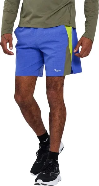 Шорты Wirebrush 7 дюймов Saucony, цвет Blue Raz