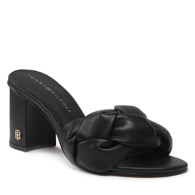 Шлепанцы Tommy Hilfiger FeminnineWeave Mule, черный