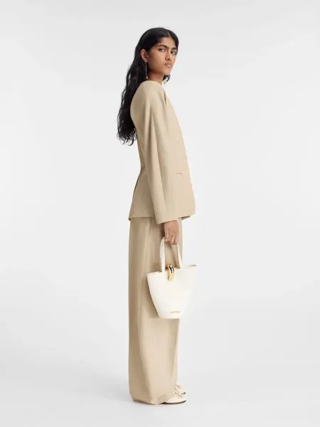 Приталенный пиджак Весте Овало Jacquemus, бежевый