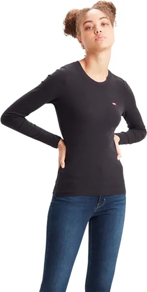 Лонгслив женский Levi's 69555-0014 черный XS